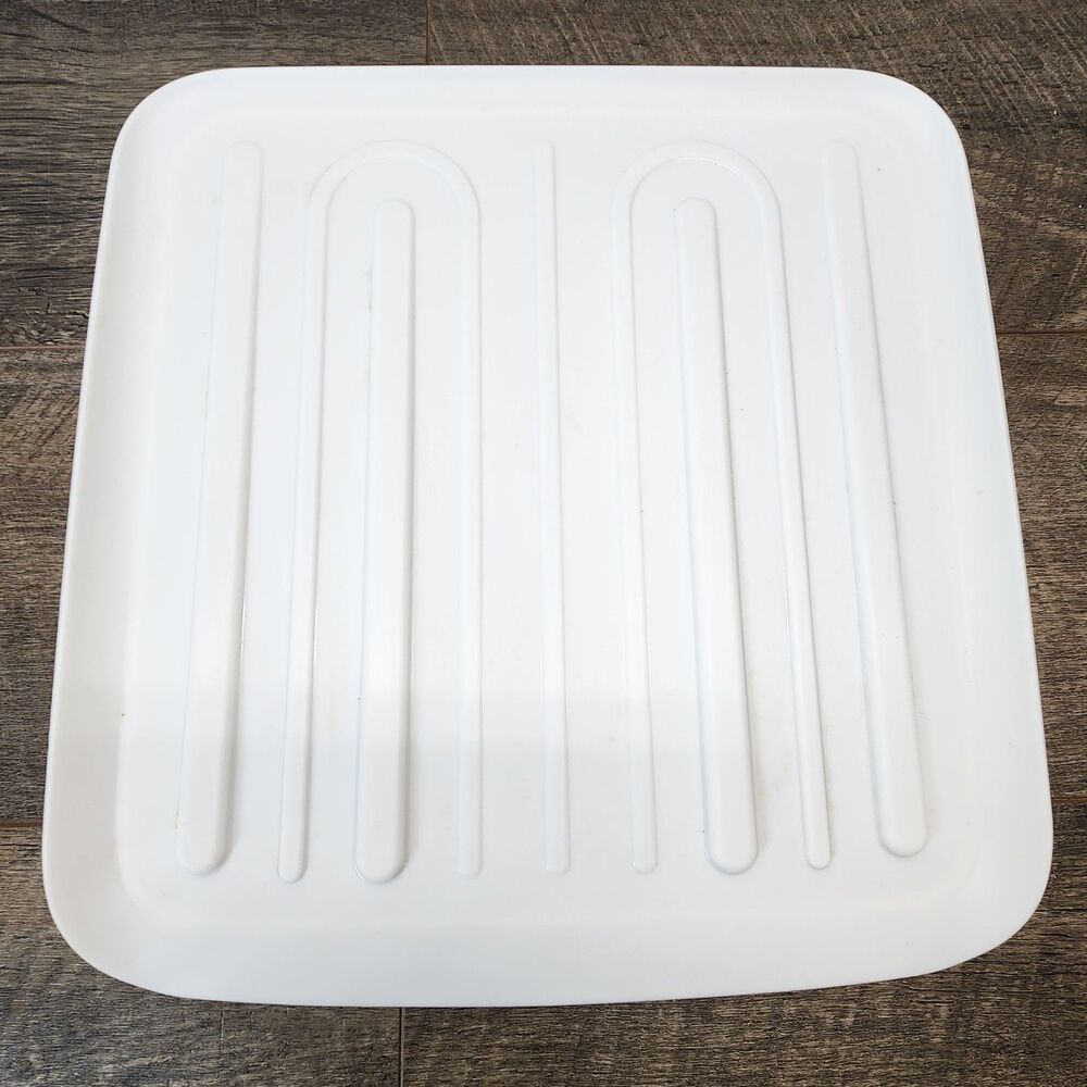Vintage Rubbermaid Hard Drain Board 14"x15" Model 118A White USA
